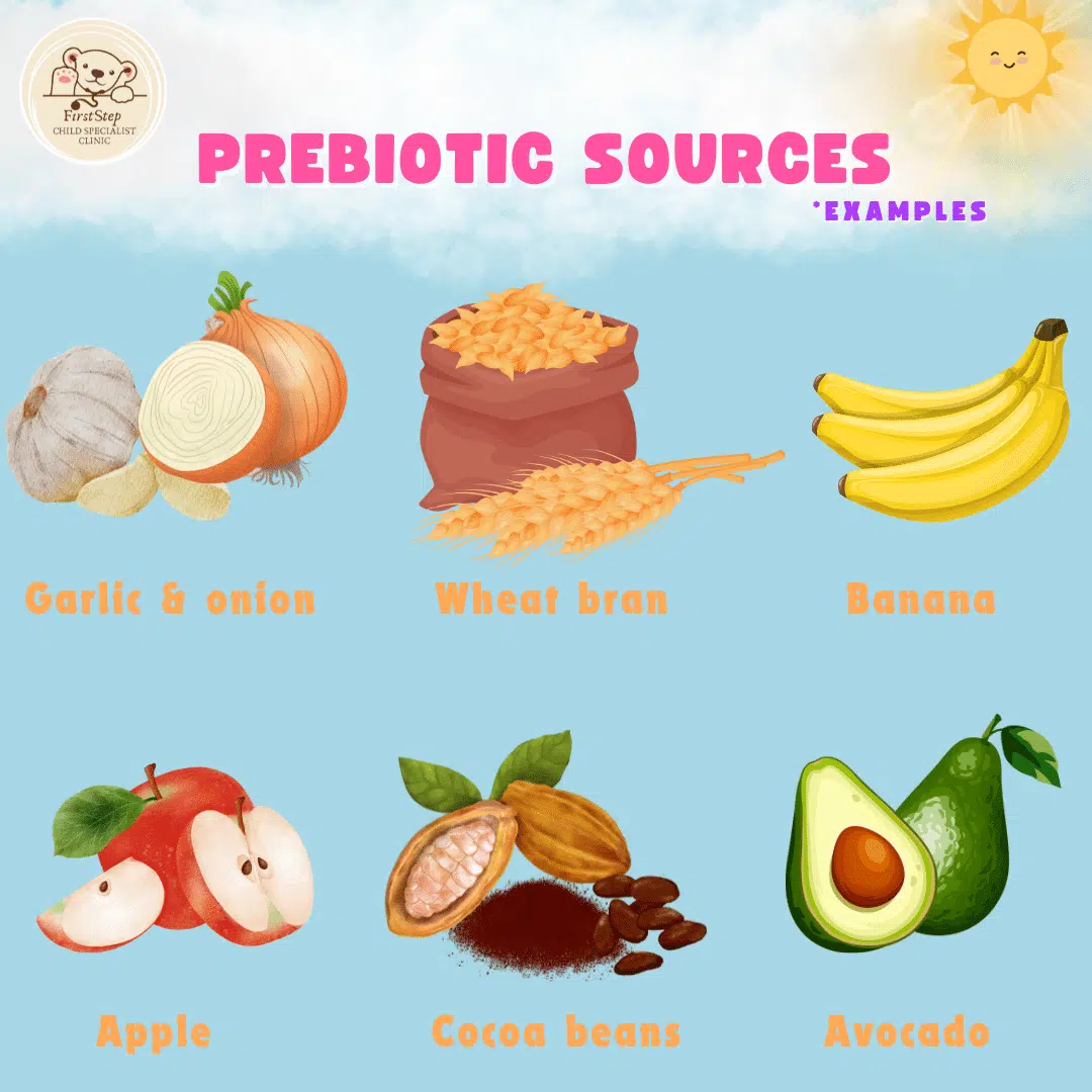 Probiotics and Prebiotics for Kids 3 Examples of prebiotic sources