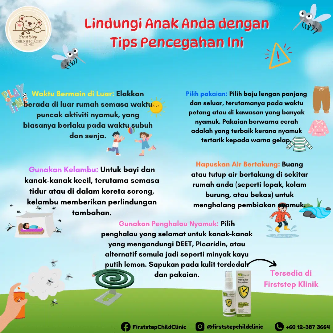 Cara Mengatasi Gigitan Nyamuk 3 Lindungi anak anda