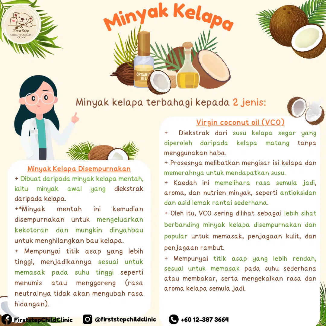 PANDUAN MEMILIH MINYAK MASAK TERBAIK! 1 Minyak kelapa