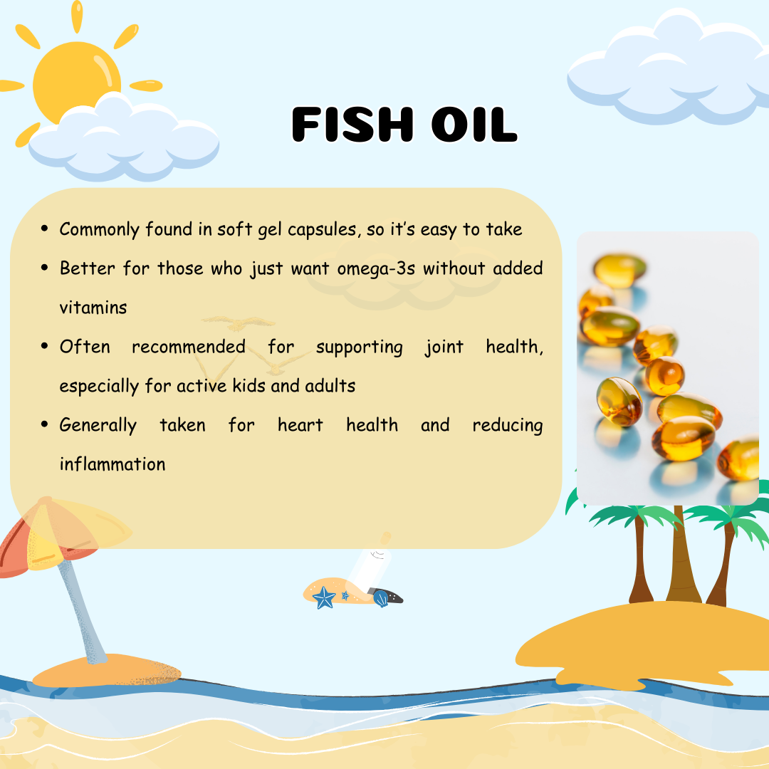 Cod liver oil and fish oil