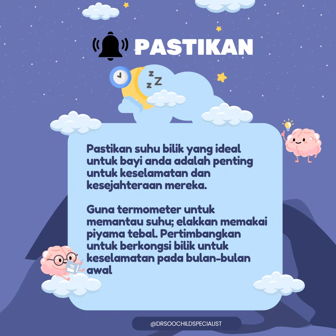 pastikan suhu bilik yang sesuai untuk tidur