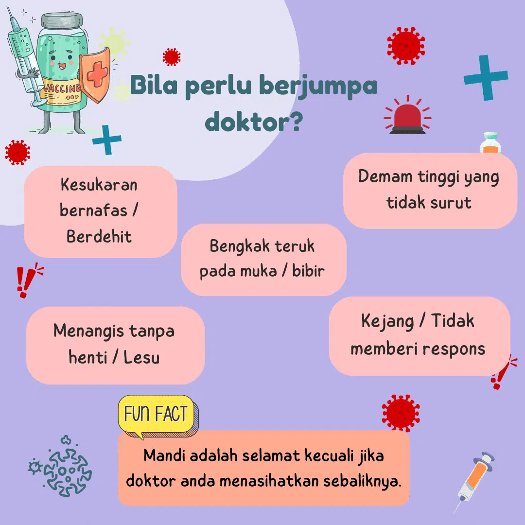 Dr Soo: Tips Penjagaan Selepas Vaksinasi 2 Bila perlu berjumpa doktor