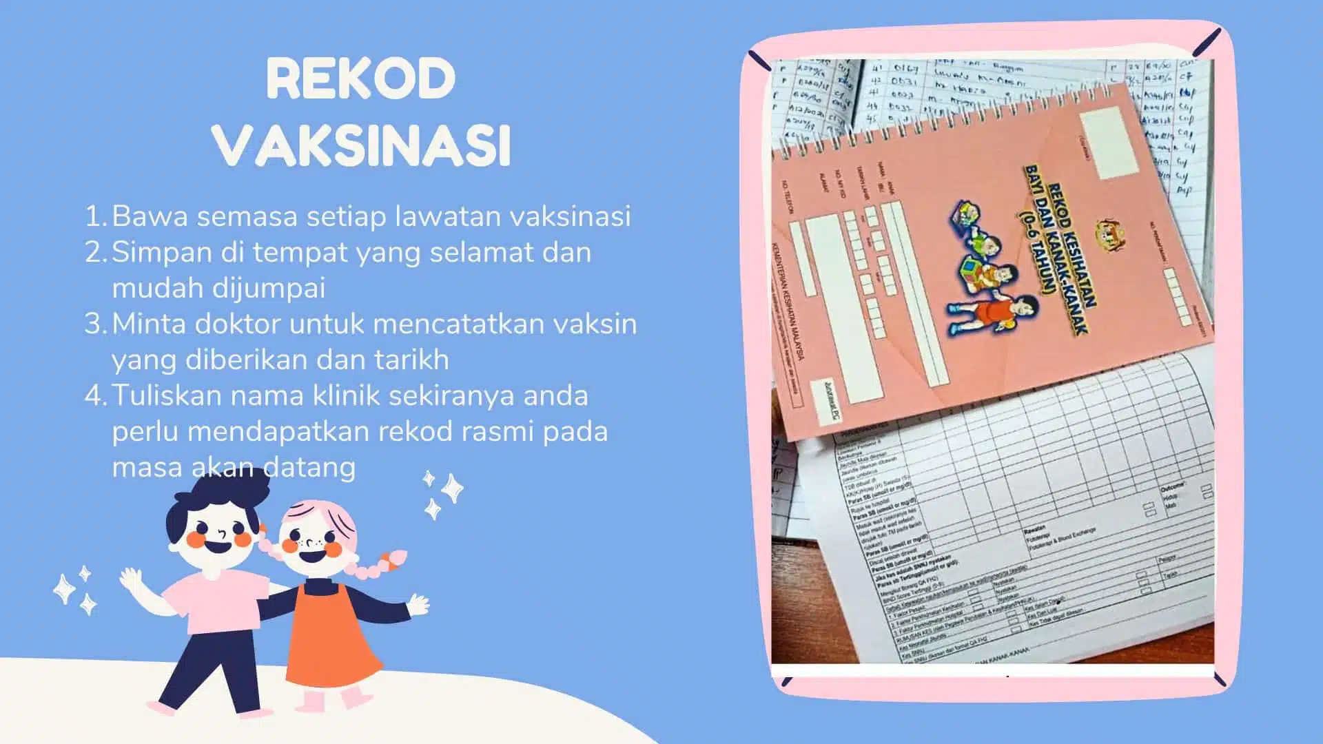 Dr Soo: Tips Penjagaan Selepas Vaksinasi 1 Rekod vaksinasi