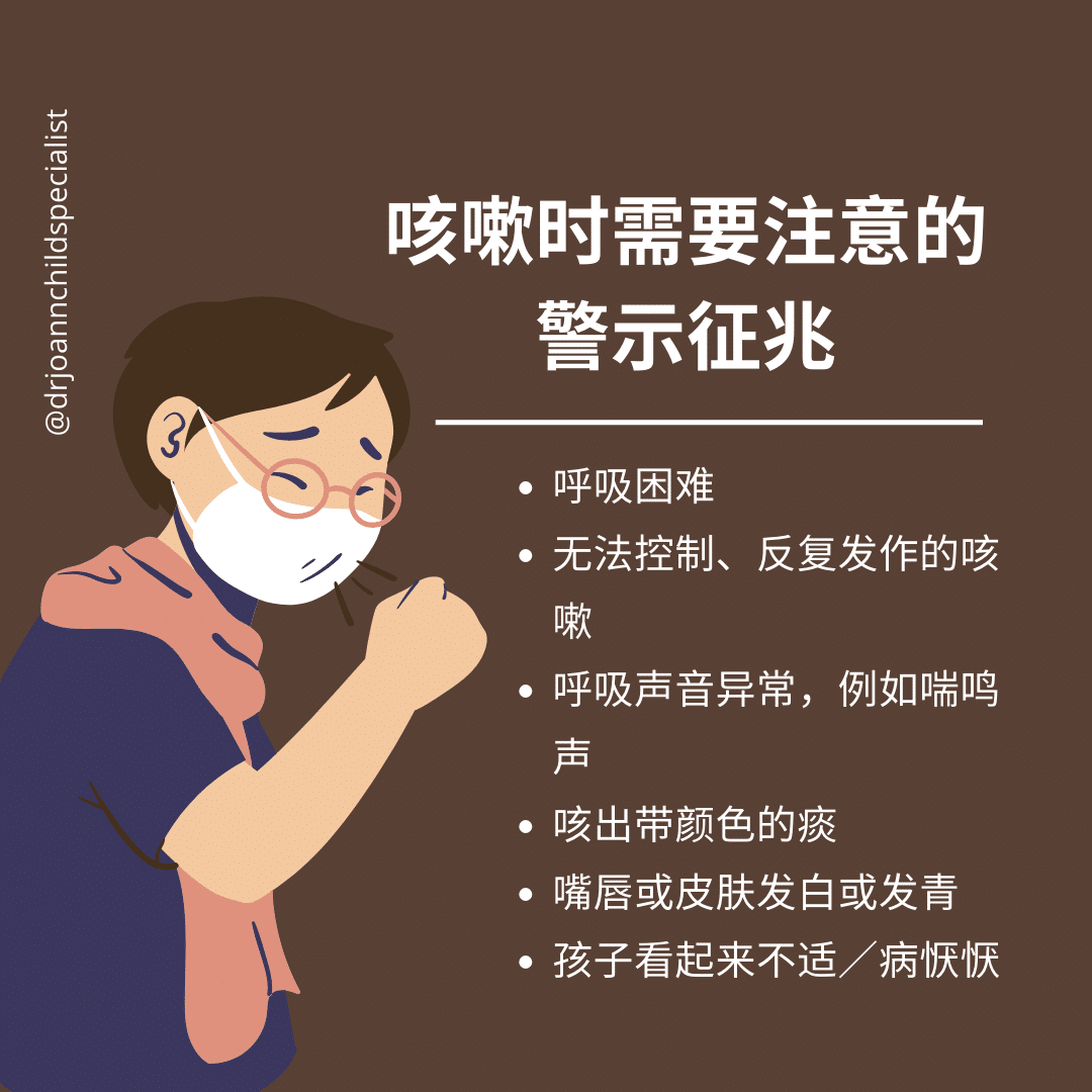 咳嗽时需要注意的警示征兆